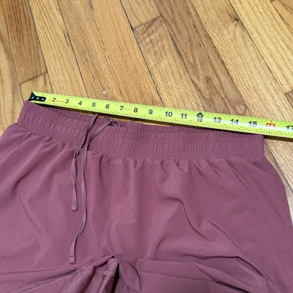 Alo Yoga Rosy Pink Lined Running Athletic Shorts Size Large